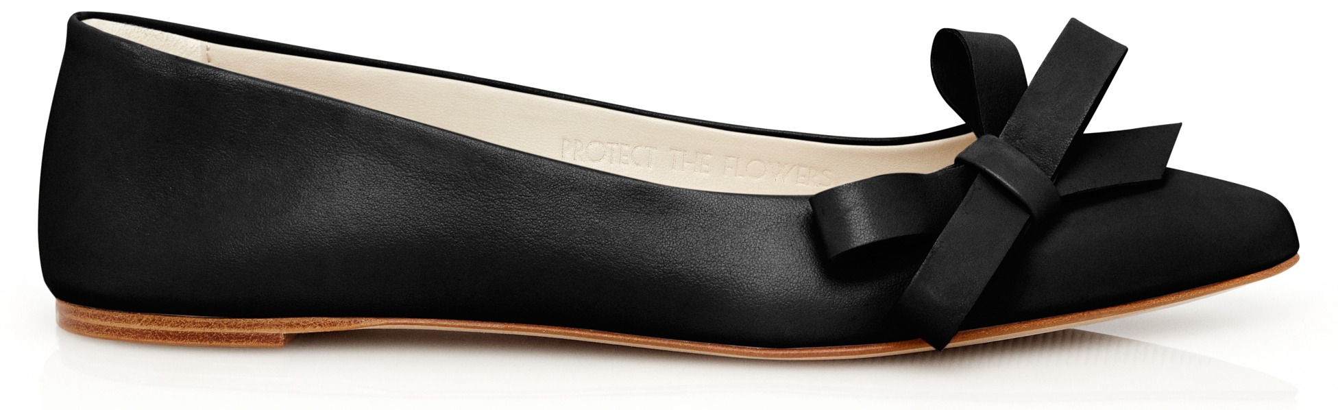Black Prota Fiori ballerina with bow